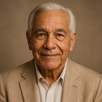 Portrait of Carlos, the experienced and gentle AI therapist style on MendTogether