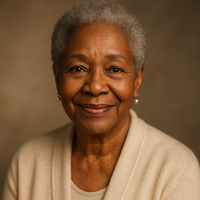 Portrait of Diane, the gentle and wise AI therapist style on MendTogether