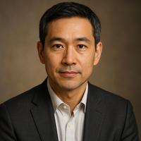 Portrait of Ken, the analytical and compassionate AI therapist style on MendTogether