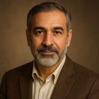 Portrait of Omar, the patient and wise AI therapist style on MendTogether